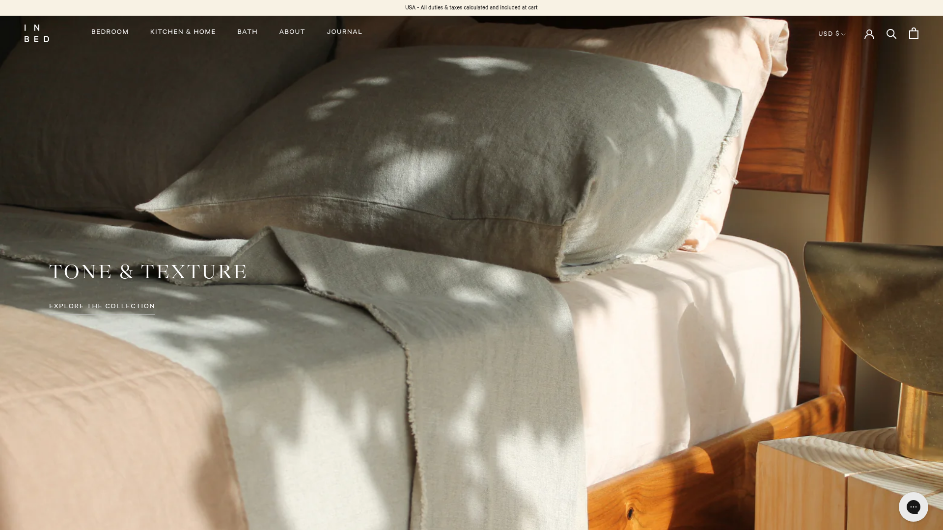 In Bed — Linen & home textiles — Sydney